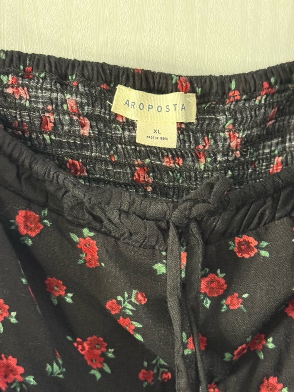 Aeropostale Black Mini Dress with Red Floral Print - Picture 8 of 9